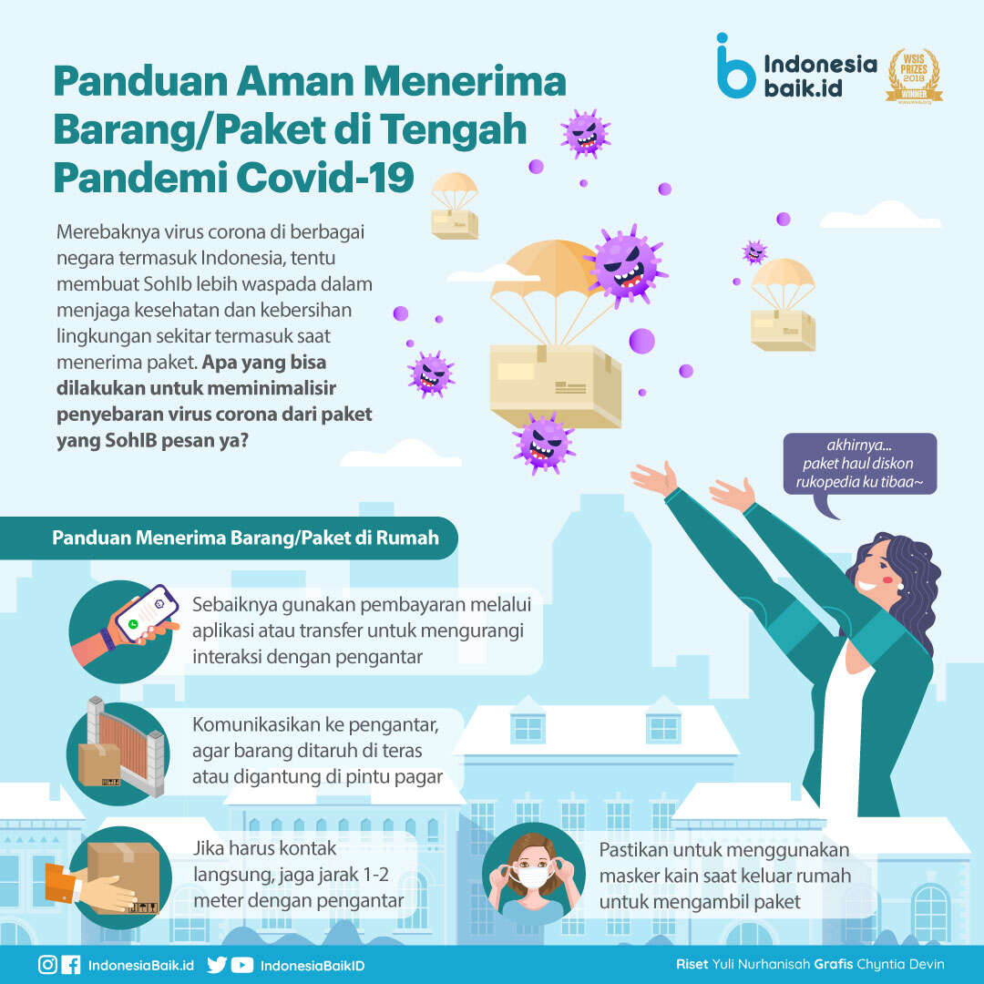 Panduan Aman Menerima Barang/Paket di Tengah Pandemi Covid-19